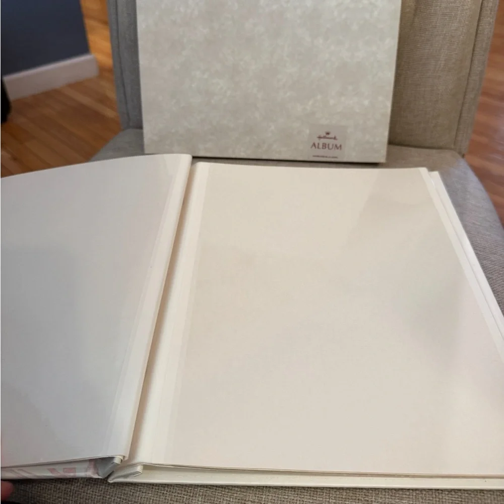 VTG Hallmark Heart Patterned Large Photo Album cottagecore wedding baby